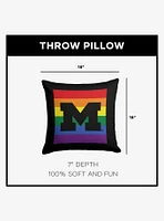NCAA Michigan Pride Series Throw Pillow