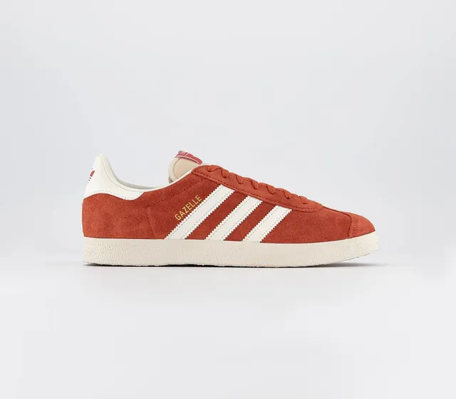 red and white adidas gazelle