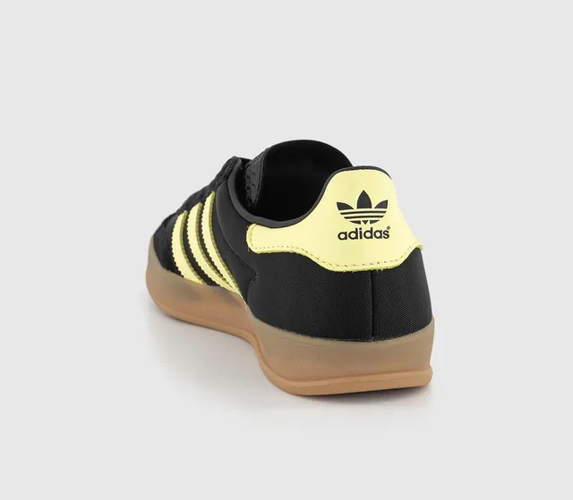 adidas gazelle black yellow