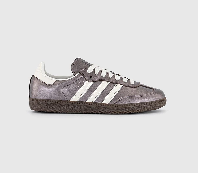 adidas gazelle silver green womens adidas Samba Og Trainers White Silver Metallic Grey  OFFCUTS SHOES by  OFFICE