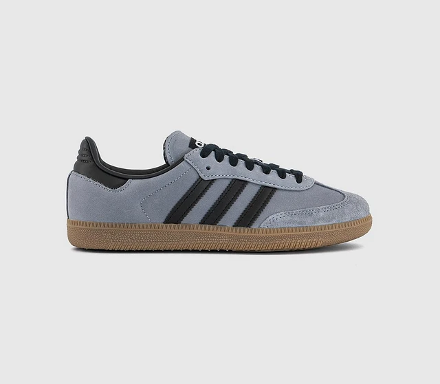 adidas gazelle silver green womens adidas Samba OG Trainers Silver Metallic White White  OFFCUTS SHOES by  OFFICE