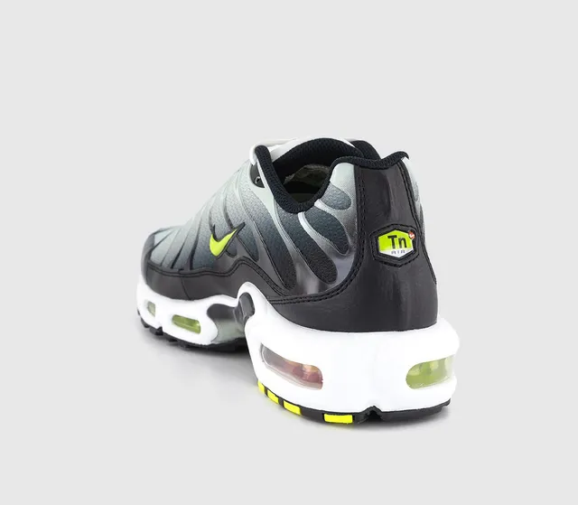 Nike Air Max Plus Trainers Black Bright Cactus Light Silver White - Men's  Trainers | King's Cross