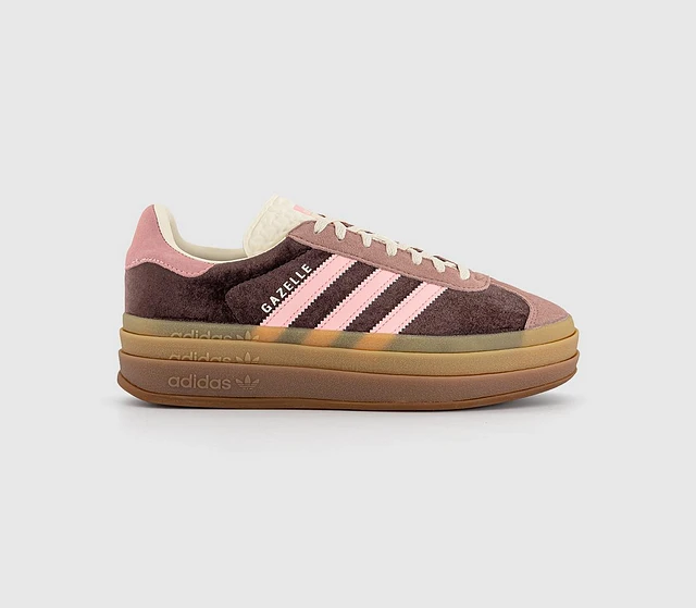 Adidas Gazelle Bold W Trainers Shadow Brown Warm Clay Glow Pink - Women's |  King's Cross