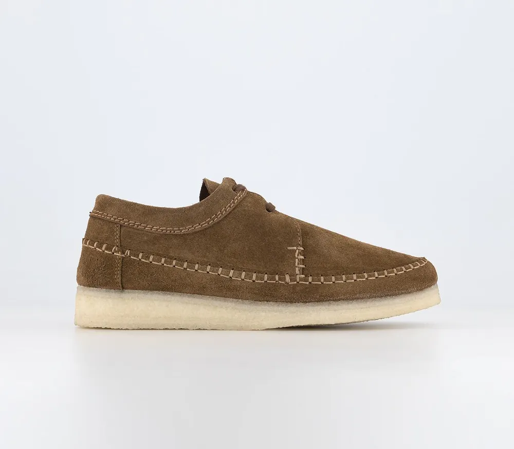 clarks weaver boots cola suede