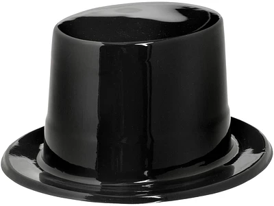 Shiny Black Top Hat