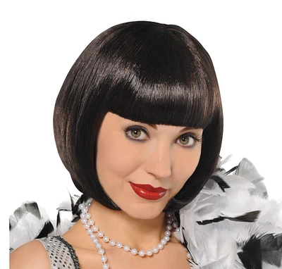 Black Flapper Wig