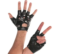 Adult Studded Fingerless Gloves