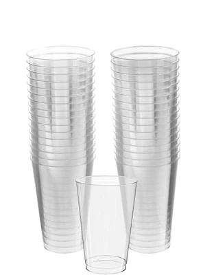 Clear Plastic Tumblers, 14oz, 32ct