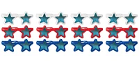 Child Patriotic Red, White & Blue Star Sunglasses 12ct