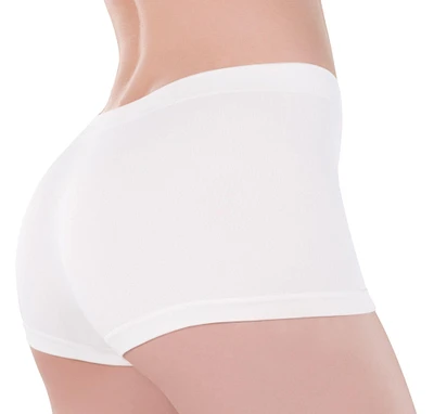 Adult White Boyshorts