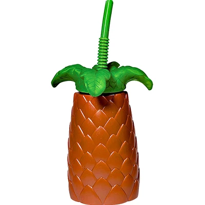 Palm Tree Cup with Straw