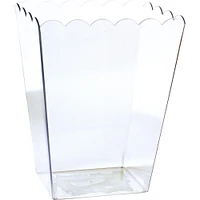 Large Clear Plastic Scalloped Container