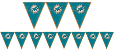 Miami Dolphins Pennant Banner
