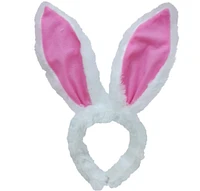 Bright Pink Bunny Ears Headband