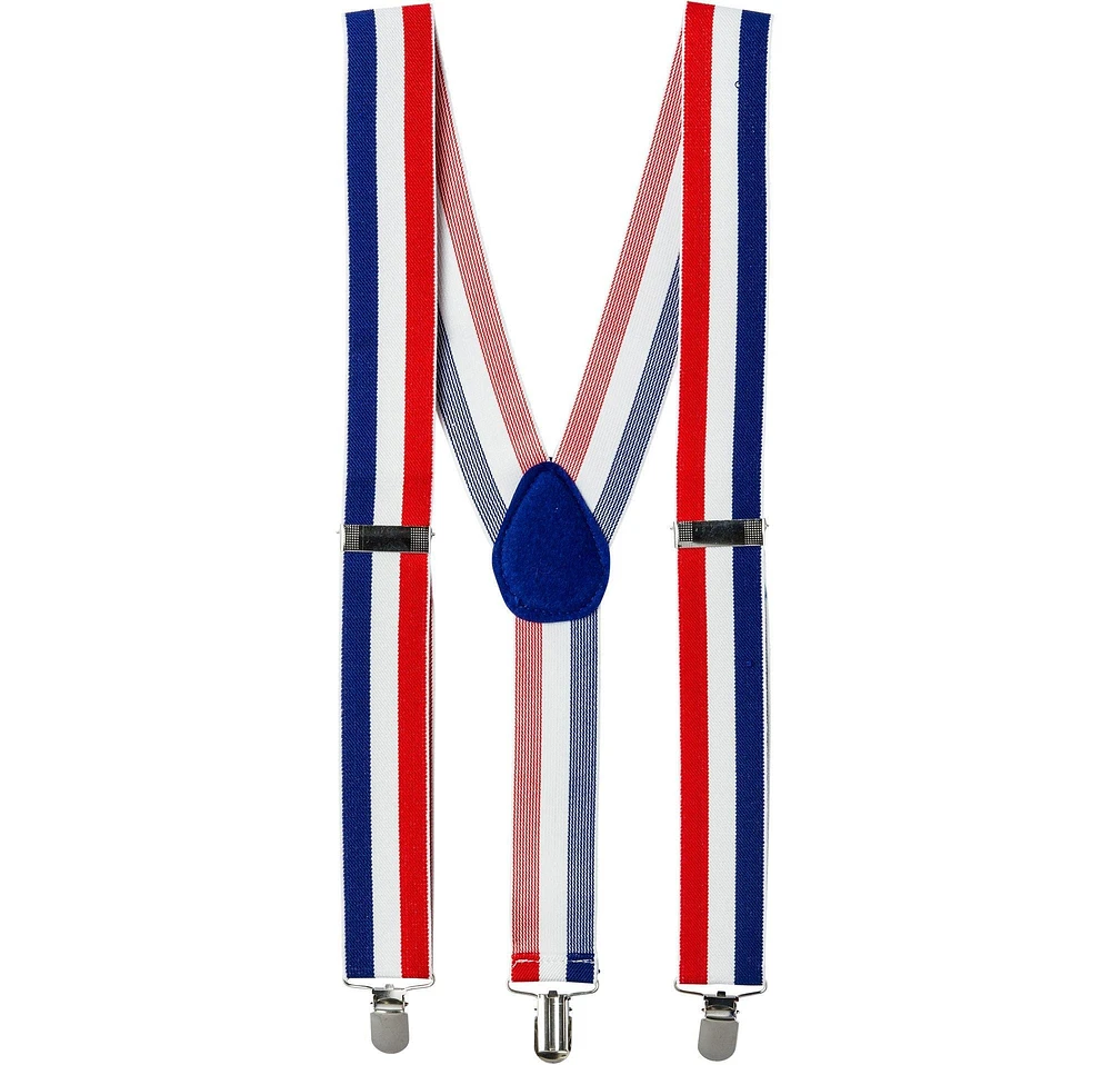 Patriotic Striped Suspenders