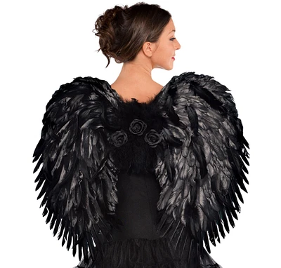 Deluxe Feather Dark Angel Wings