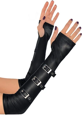 Gothic Arm Warmers with Buckles