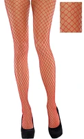 Adult Red Wide Fishnet Pantyhose