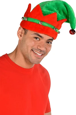 Deluxe Adjustable Plush Elf Hat for Kids & Adults