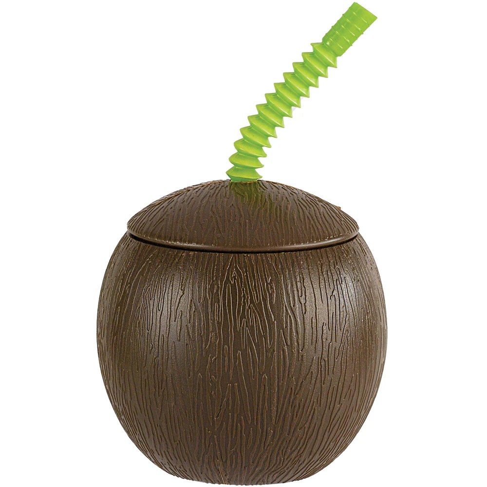 Coconut Cup with Straw