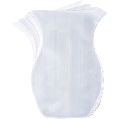 Clear Shaped Plastic Treat Bags 100ct