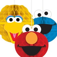 Sesame Street Honeycomb Decorations 3ct