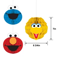 Sesame Street Honeycomb Decorations 3ct