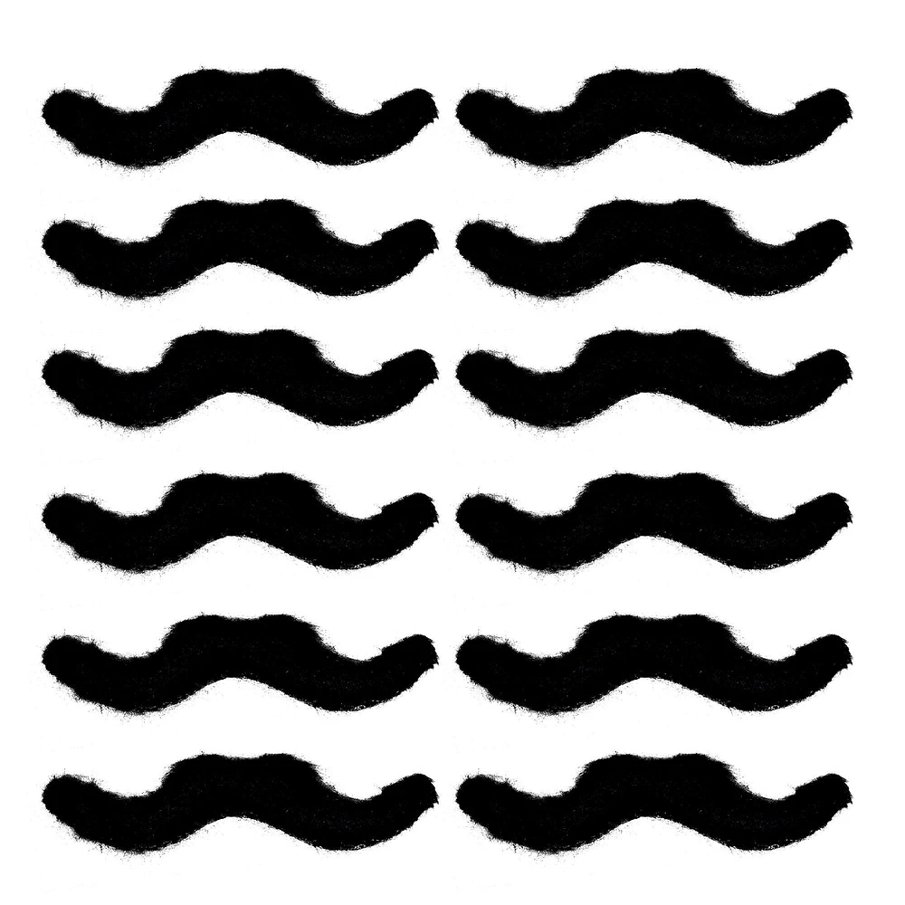 Black Moustaches 12ct