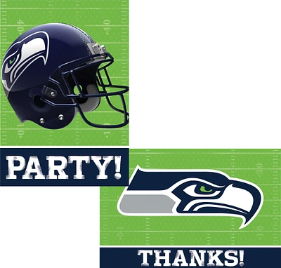 Seattle Seahawks Invitations & Thank You Notes For 8