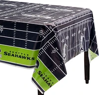 Seattle Seahawks Football Field Plastic Table Cover, 54in x 96in