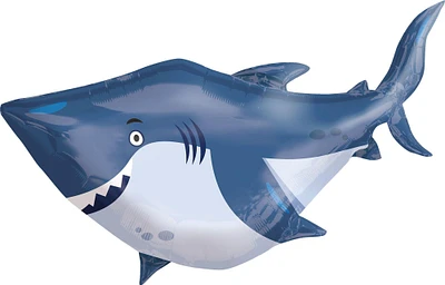 Under the Sea Shark Balloon 40in x 32in - Giant