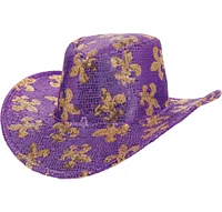 Sequin Mardi Gras Cowboy Hat