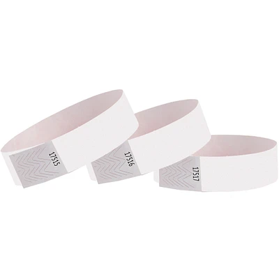 White Paper Wristbands