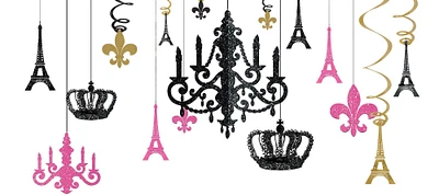 A Day in Paris Chandelier Decorating Kit 17pc