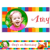 Custom Elmo 1st Birthday Photo Banner