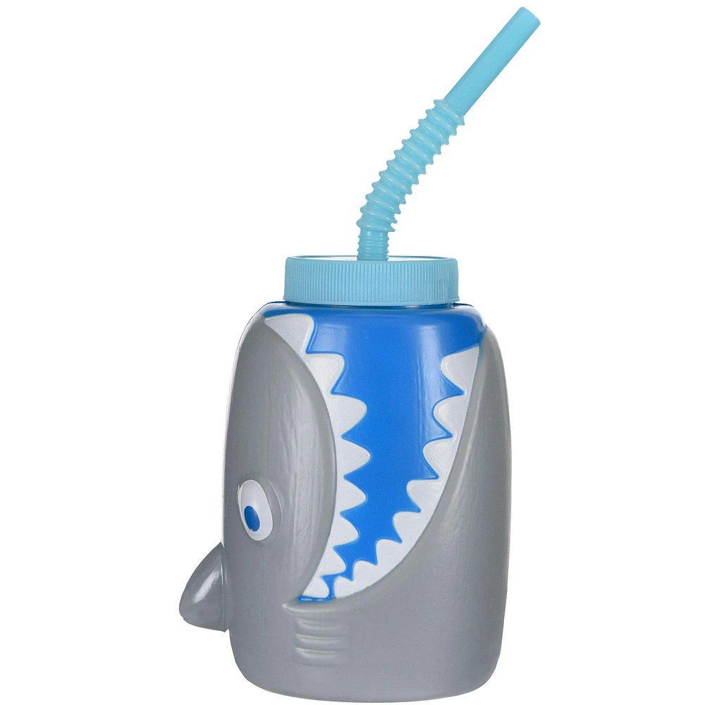 Shark Cup with Straw