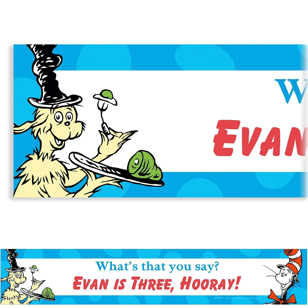 Custom Dr. Seuss Banner