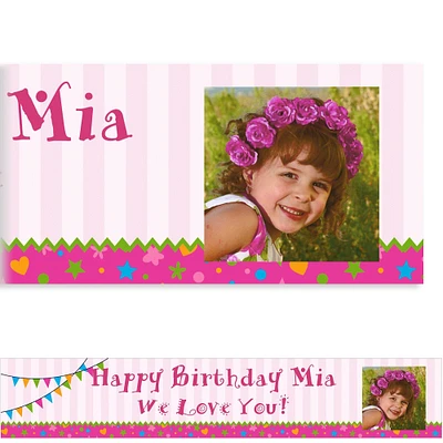 Custom Playful Pink Photo Banner