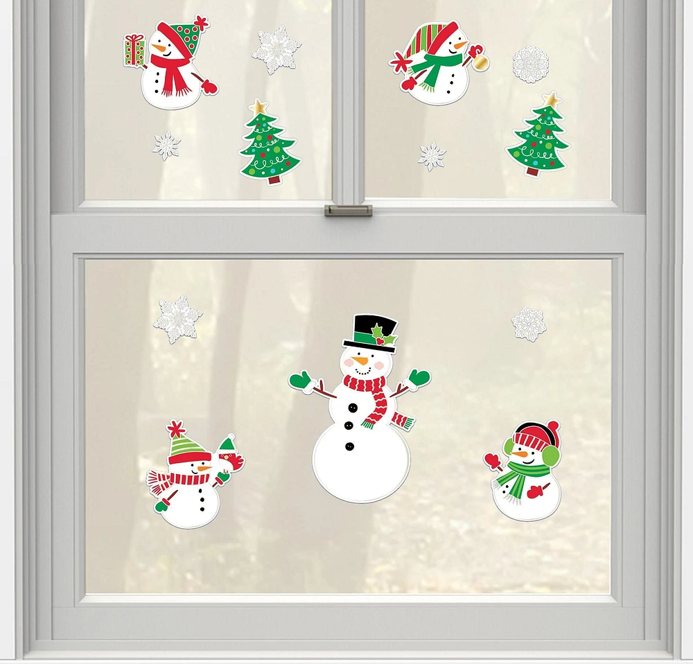 Christmas Snowman Stickers 14ct