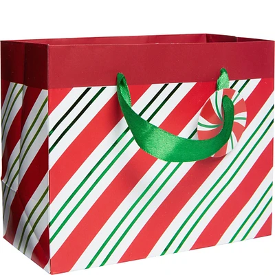 Mini Green & Red Peppermint Gift Bag