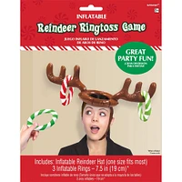 Inflatable Reindeer Hat Ring Toss Game