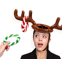 Inflatable Reindeer Hat Ring Toss Game