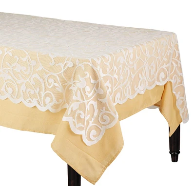 White Lace Tablecloth
