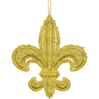 Glitter Gold Fleur-de-Lis Decoration