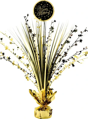 Gold Birthday Spray Centerpiece