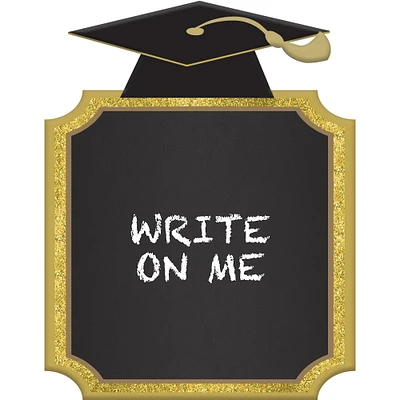 Gold Graduation Chalkboard Stand