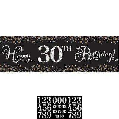 Sparkling Celebration Happy Birthday Banner Kit