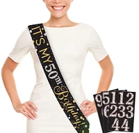 Sparkling Celebration Birthday Sash Kit