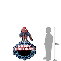 Personalized Spider-Man Birthday Balloon Kit 23in x 34in