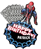 Personalized Spider-Man Birthday Balloon Kit 23in x 34in